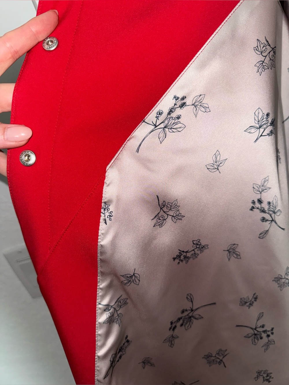 Rainsisters trapeze, classic trench, red coat - Picture 7 of 11